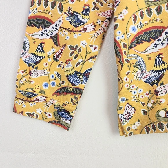 Vera Bradley Women's Medium Long Sleeve Sleep Shirt Pajama Top French Hens - Picture 3 of 7